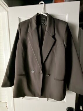 Zara Brown Double-Breasted suit